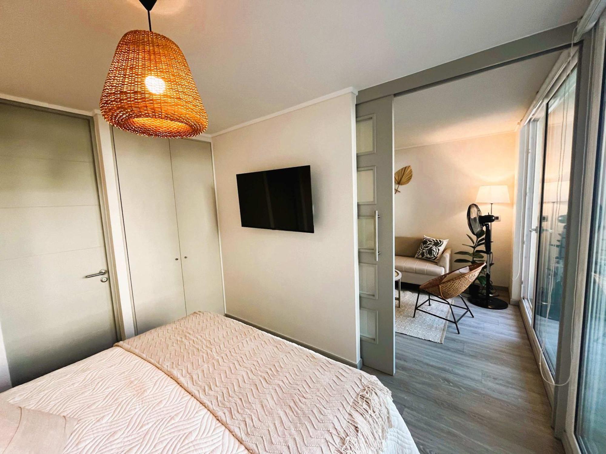 Hom I Depto 1d1b 2pax Top1 En Santa Isabel Stgo Apartamento