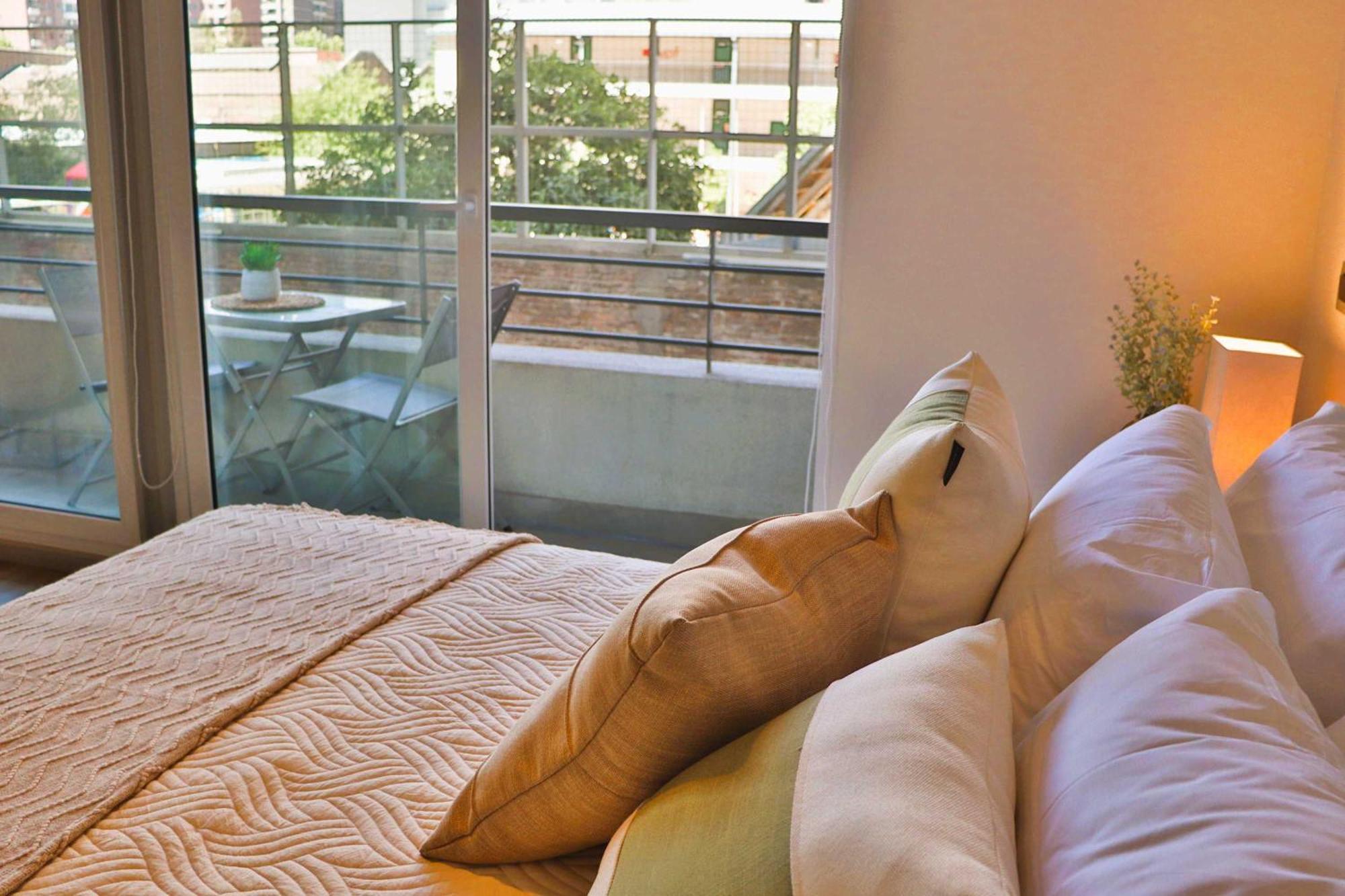 Apartamento Hom I Depto 1d1b 2pax Top1 En Santa Isabel Stgo Santiago
